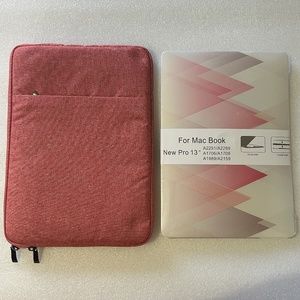 Mortaka MacBook Air 13"  Sleeve + Hard Case + keyboard Cover (Dreamy Mist)